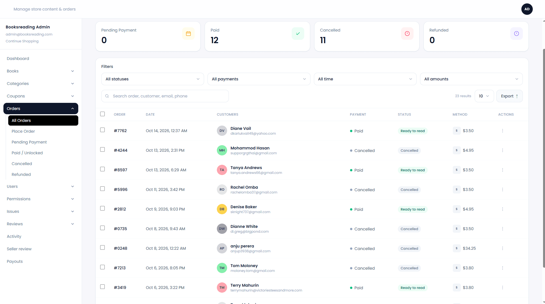 Order Management